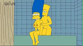 Simpsons vidéo porno avec bart coller le coq dans le margi