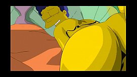 Marge Simpson sexe assez chaud avec Homer choisit gorssa